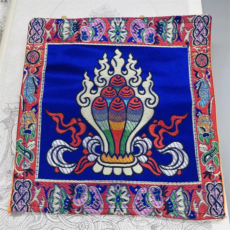 Tibetan-Style Buddha & Vajra Altar Cushion Mats