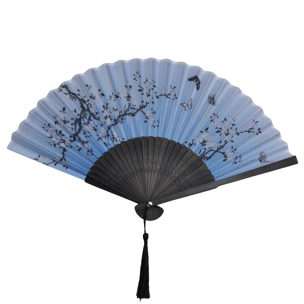 Bamboo Folding Hand Fan – Traditional Asian Art Decor Gift