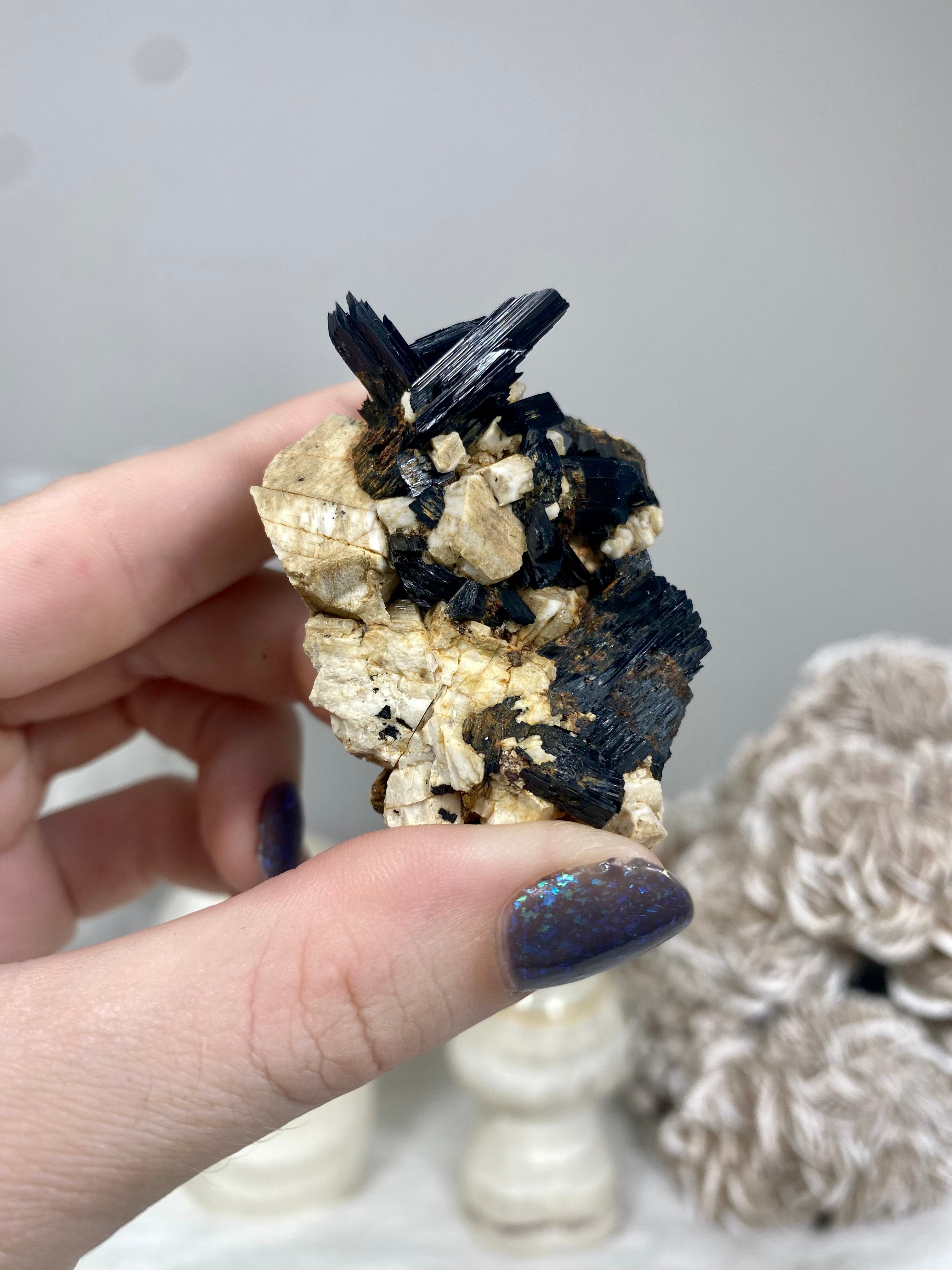 Mixed Raw Specimen from Malawi | Feldspar, Aegirine, Smoky Quartz