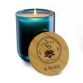 14oz Soy Candle w/ Bamboo Lid, Multiple Scents & Colors — ZRI Logo