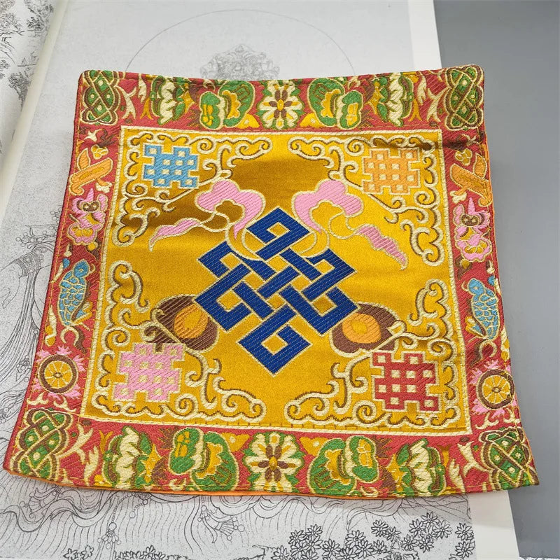 Tibetan-Style Buddha & Vajra Altar Cushion Mats
