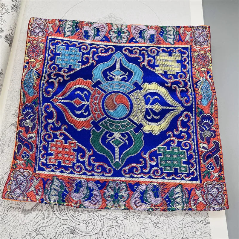 Tibetan-Style Buddha & Vajra Altar Cushion Mats
