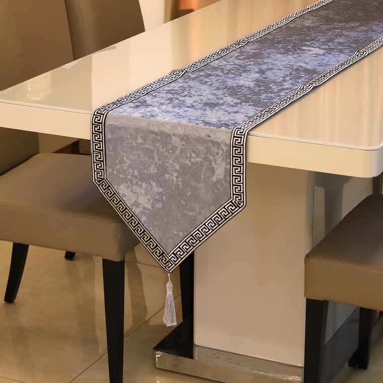 Simple New Chinese Style Piece Solid Color Table Runner