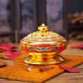 Antique-Style Incense Burner, Gold Finish