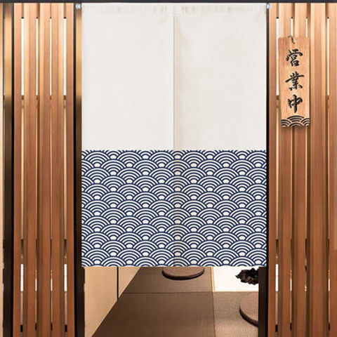 Household Bedroom Room Half Curtain Cotton Linen Fabric Door Curtain