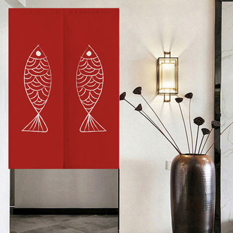 Household Bedroom Room Half Curtain Cotton Linen Fabric Door Curtain