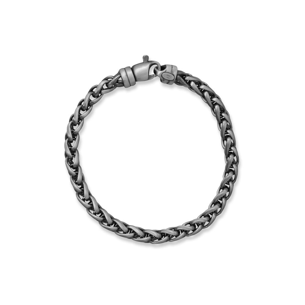 Black Wheat Chain Bracelet