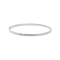 Flat Silver Bangle Bracelet