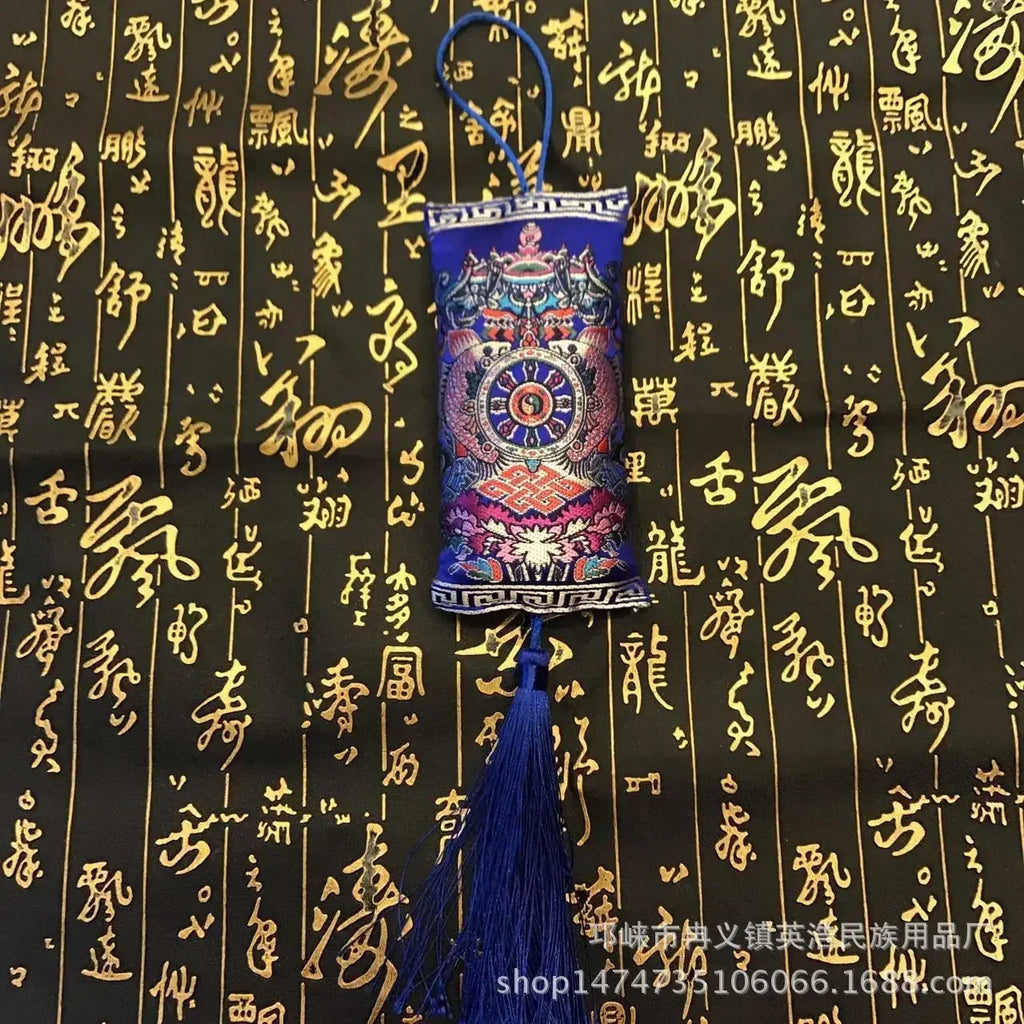 Tibetan Incense Lucky Bag, Silk Brocade Sachet
