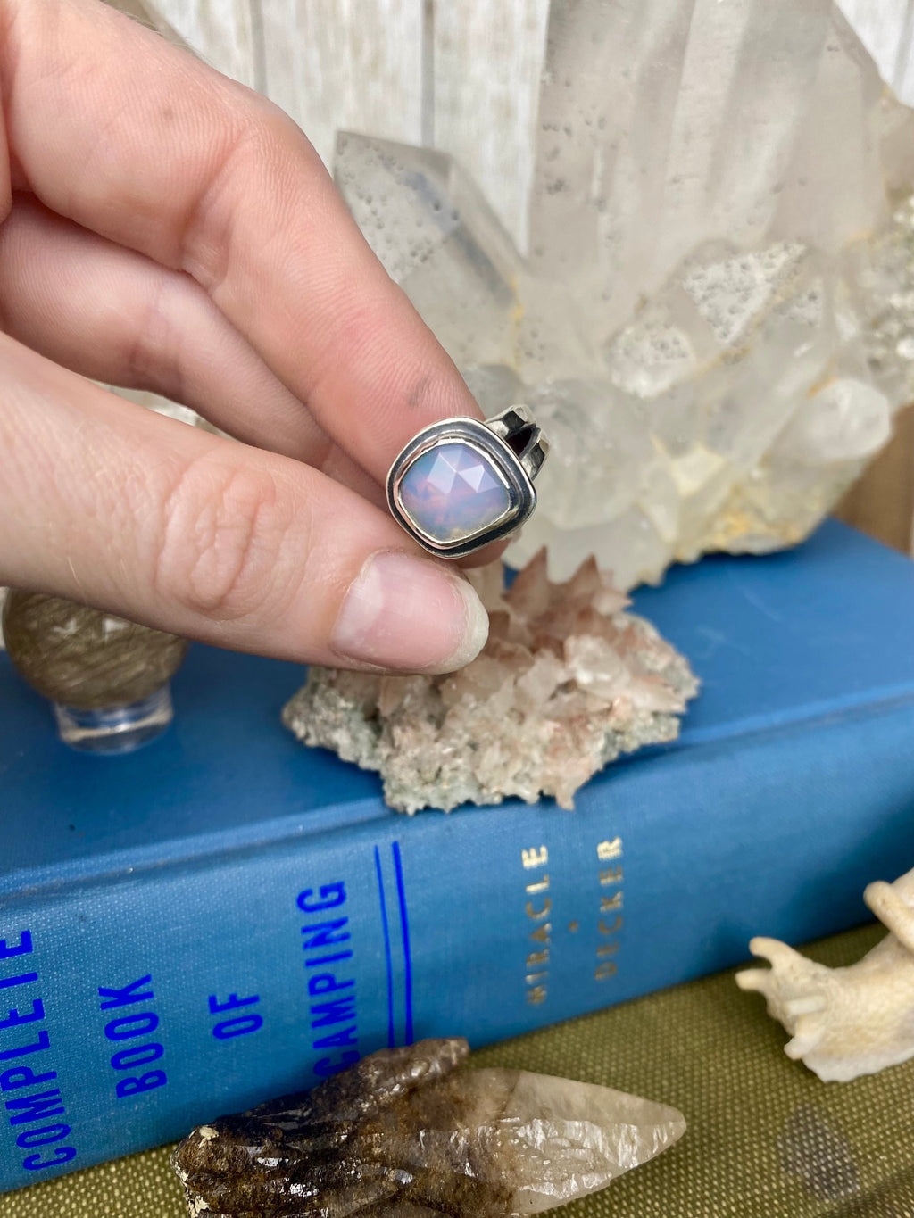 Welo Opal in Sterling Silver Ring | Silent Wolf Jewelry