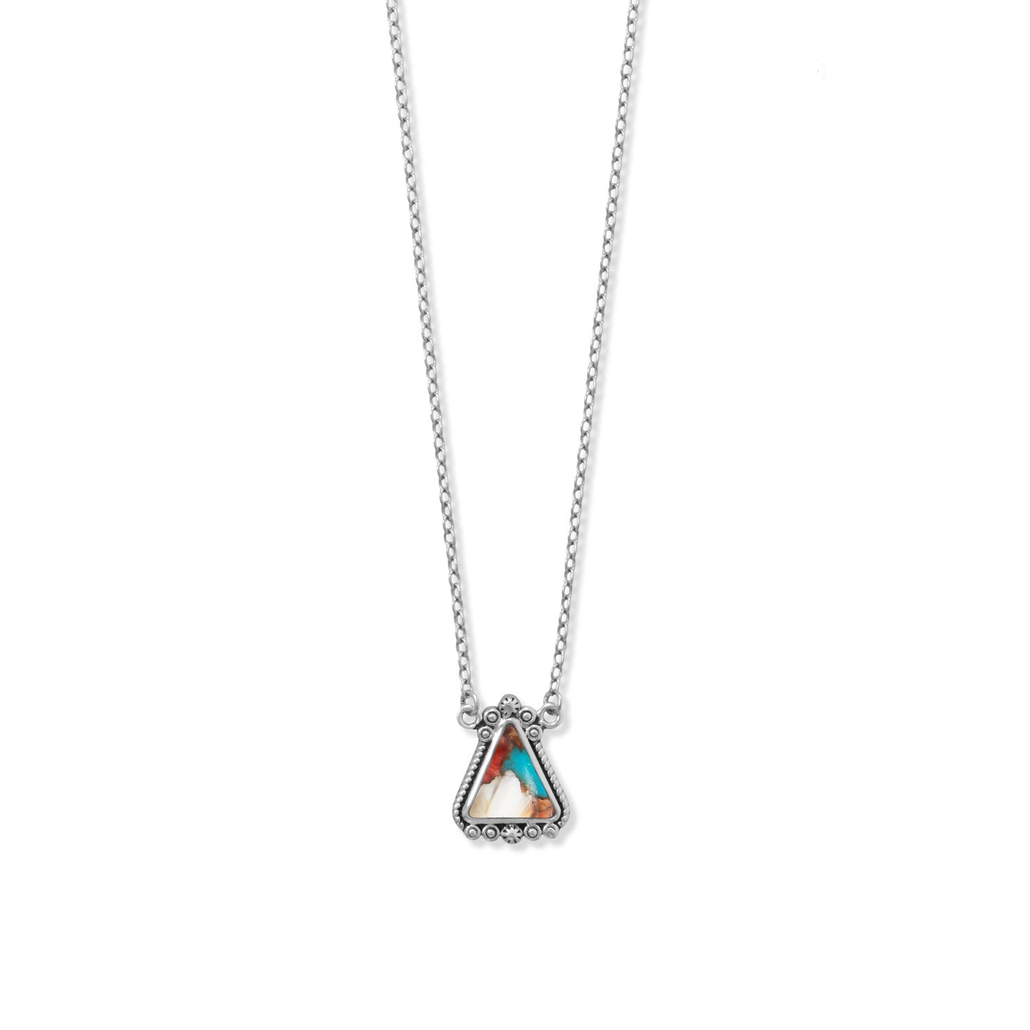 Spiny Oyster & Turquoise Necklace