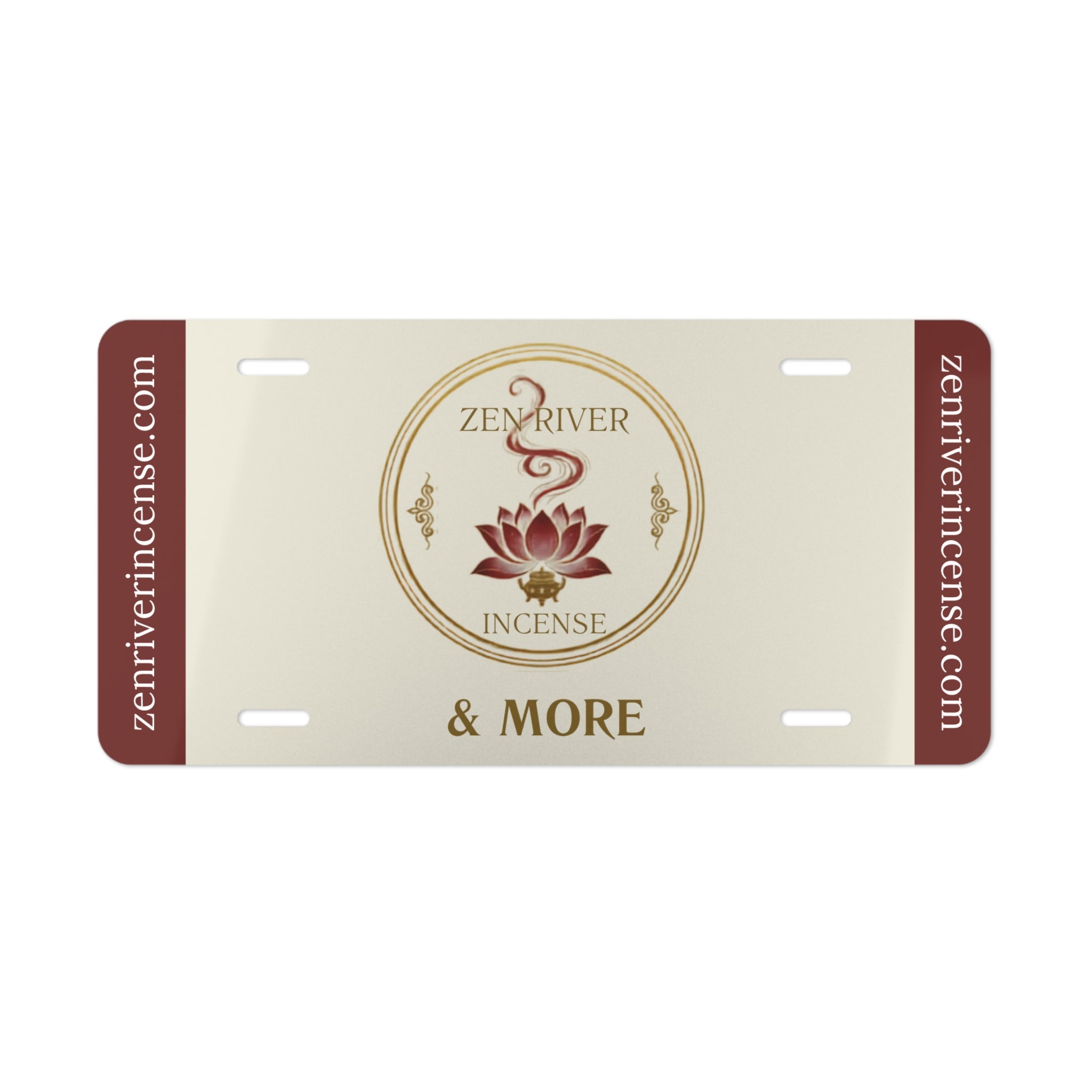 Decorative Vanity Plate — ZRI Logo & Website