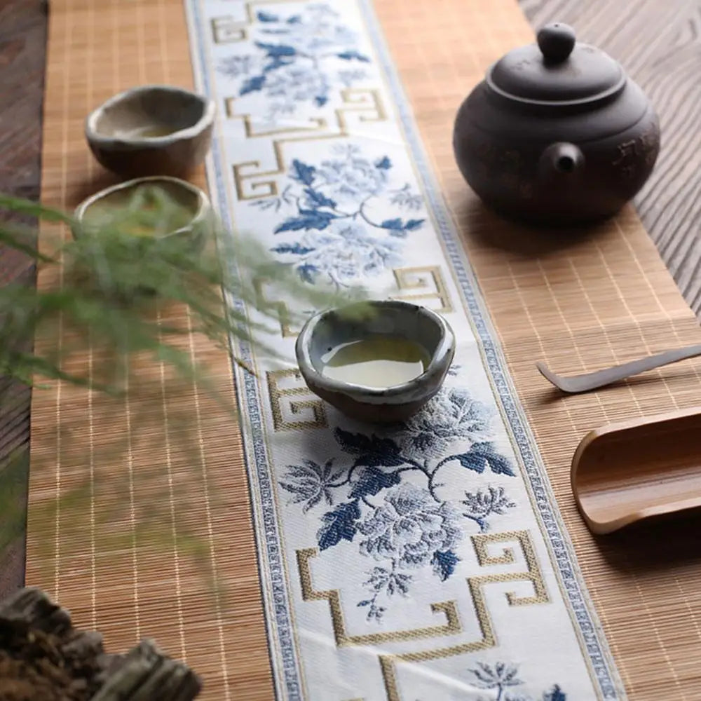 Japanese Bamboo Table Runner Handmade Tea Placemat