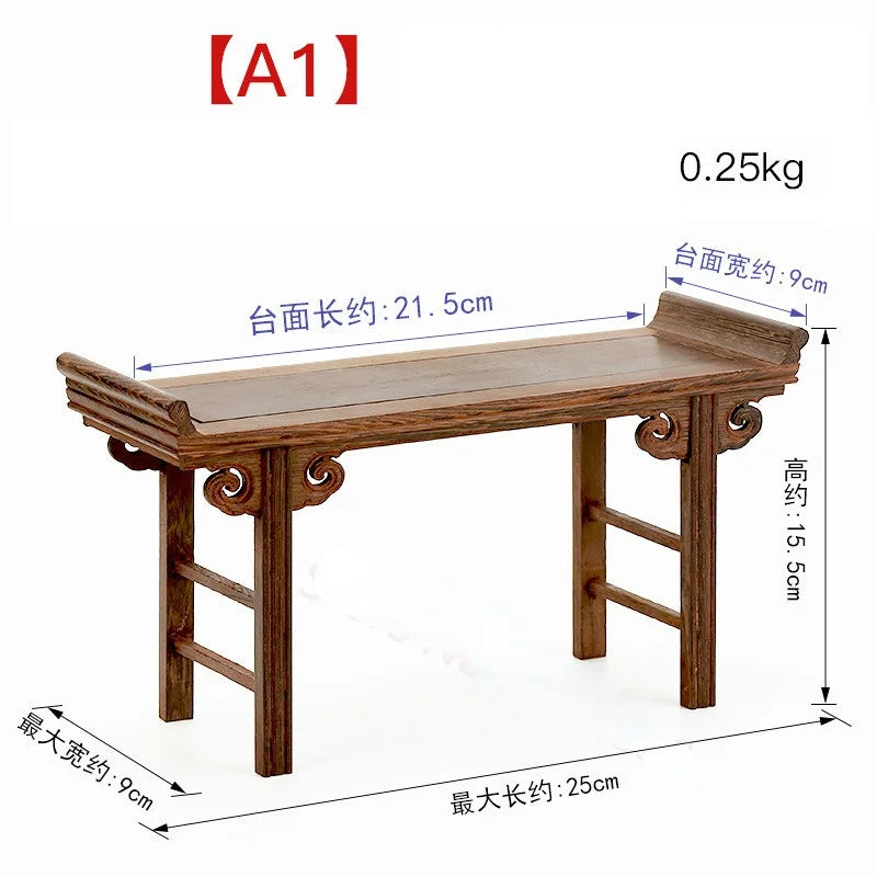 Chinese Redwood Low Tea Table and Display Stand