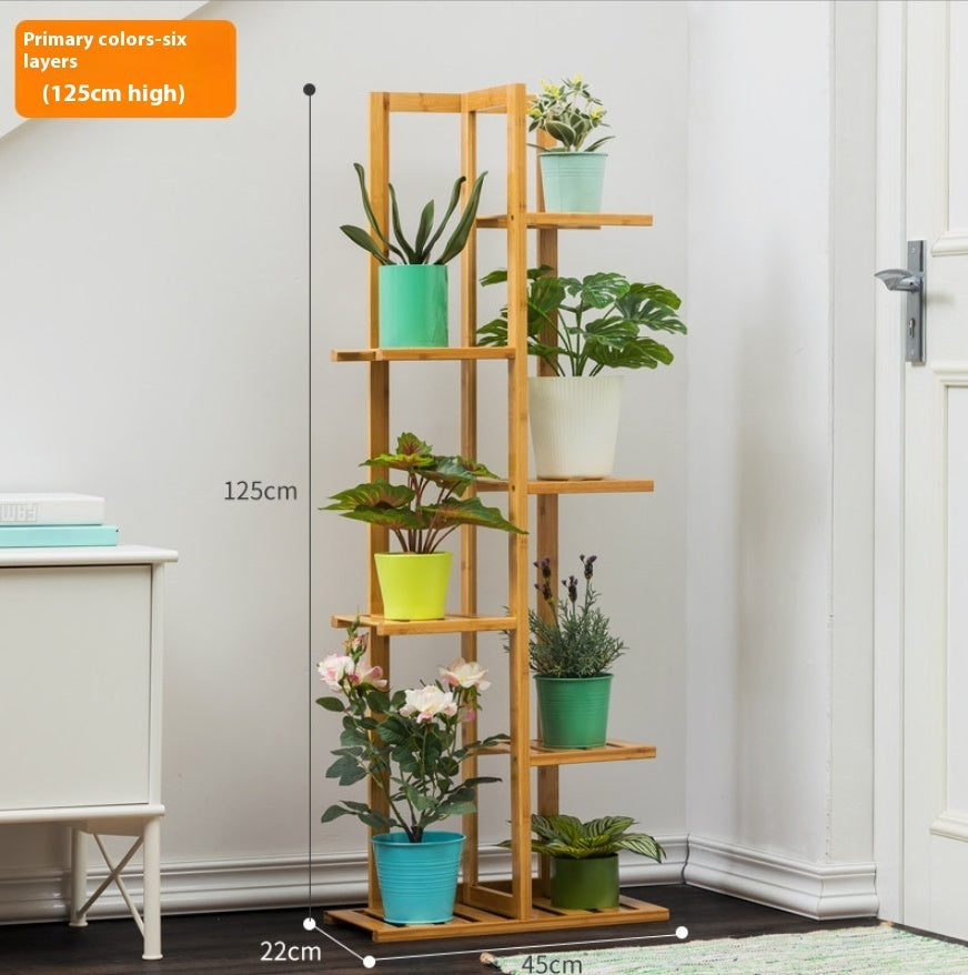 Multi-Level Bamboo Plant Stand Perfect for Succulents, Bonsai