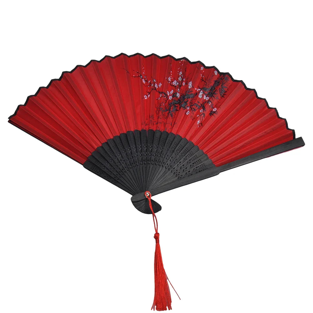Bamboo Folding Hand Fan – Traditional Asian Art Decor Gift