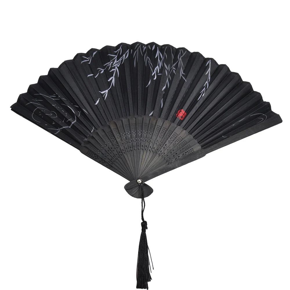 Bamboo Folding Hand Fan – Traditional Asian Art Decor Gift