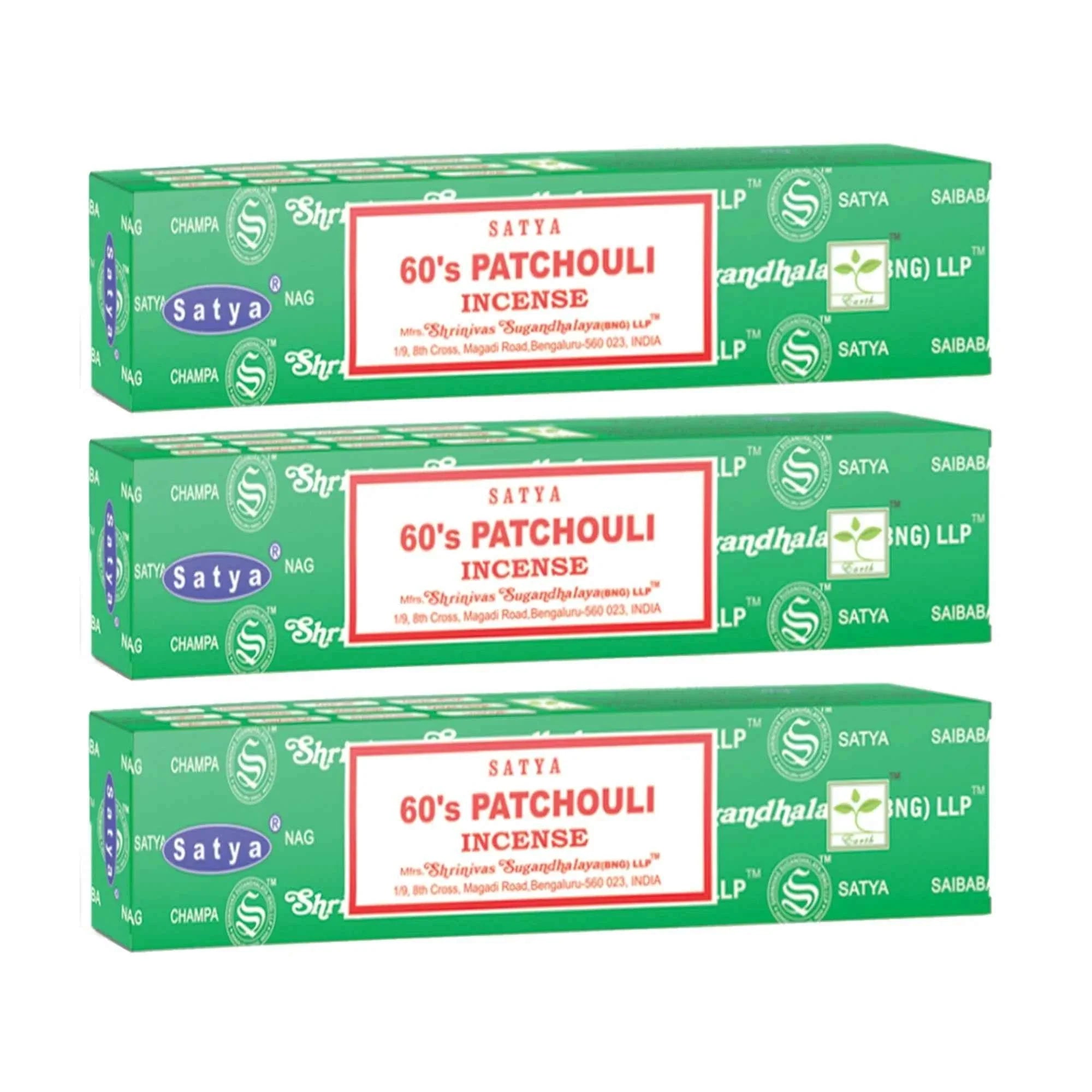 60's Patchouli Incense 15 Gms - Satya