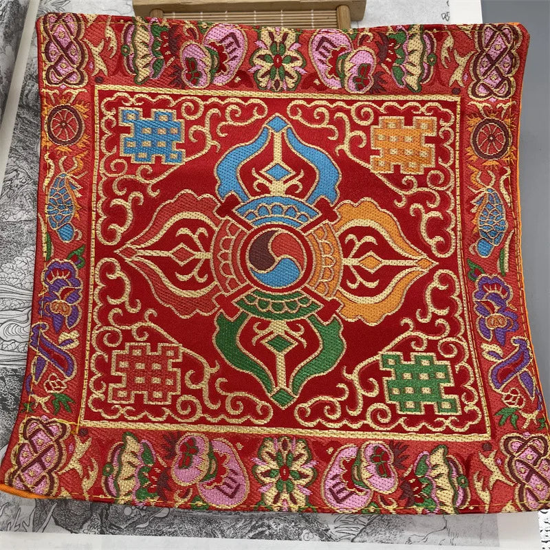 Tibetan-Style Buddha & Vajra Altar Cushion Mats