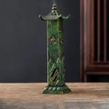 Deer Motif Pagoda Tower Incense Burner