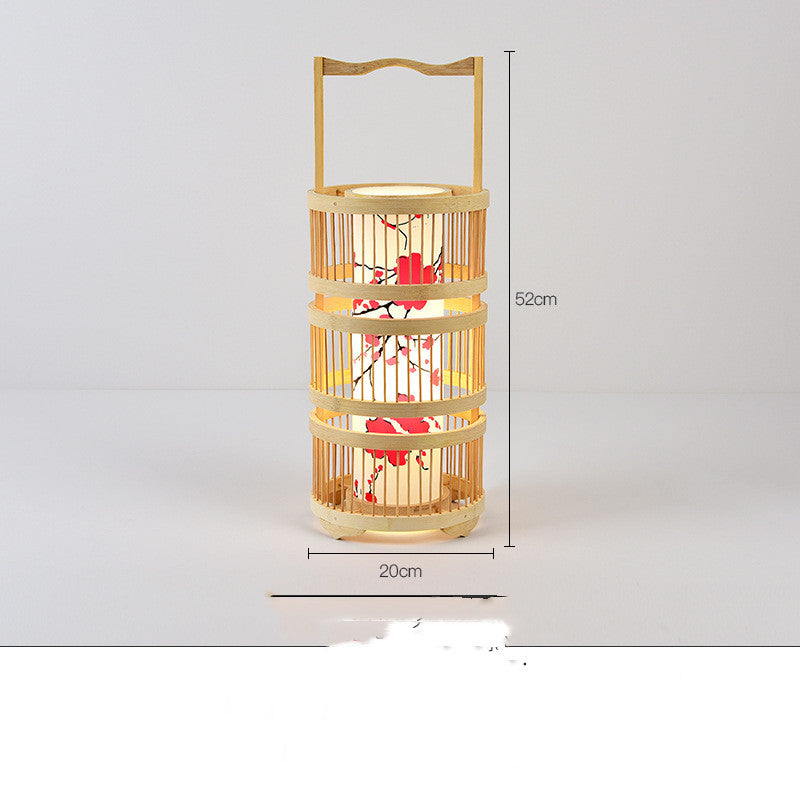 Japanese Bamboo Floor Lamp