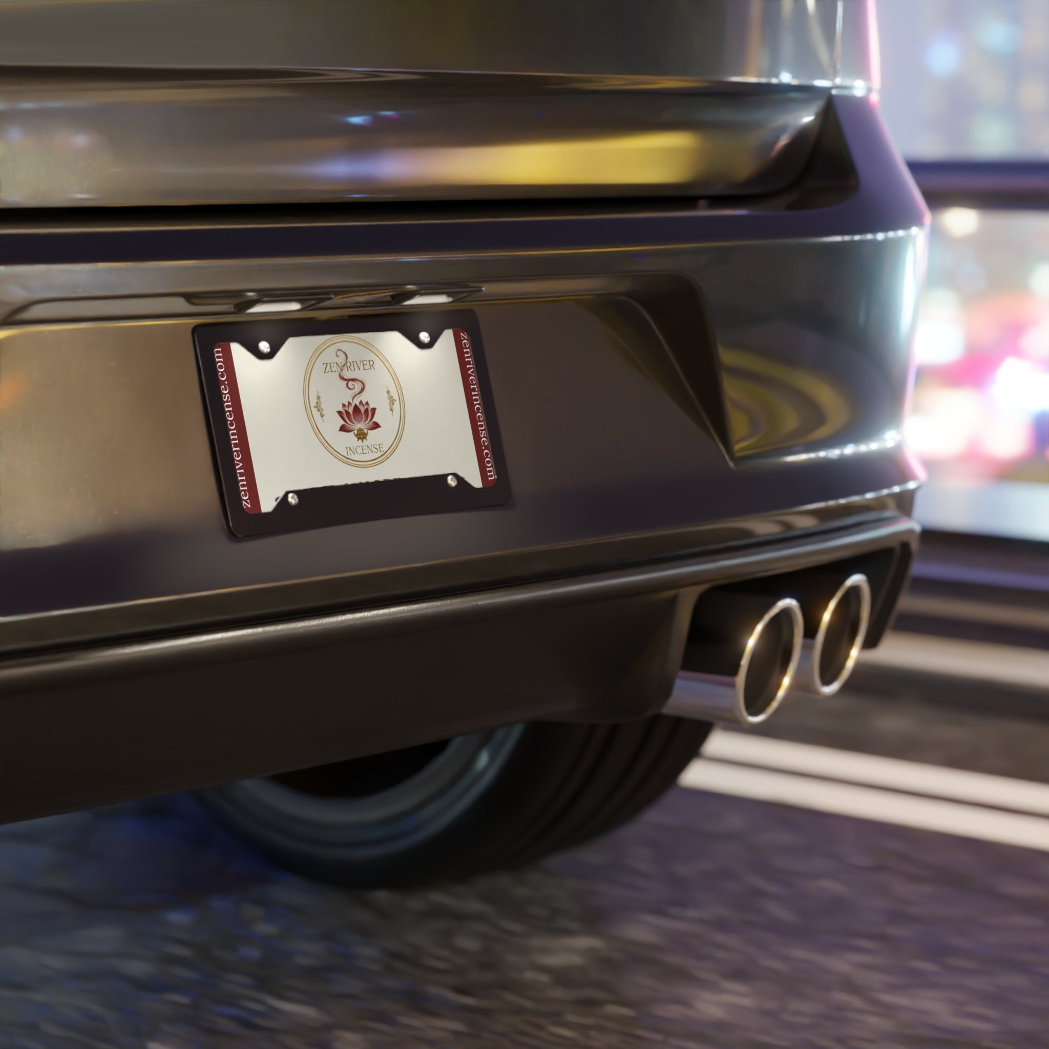 Decorative Vanity Plate — ZRI Logo & Website