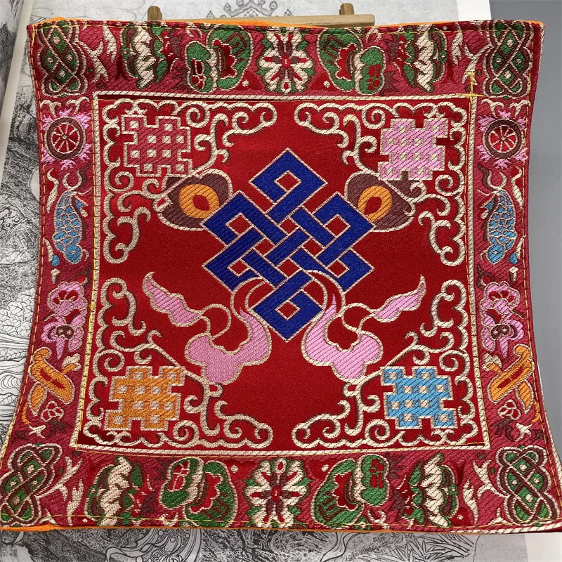 Tibetan-Style Buddha & Vajra Altar Cushion Mats