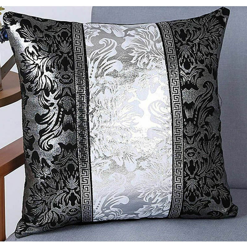 Modern Chinoiserie Porcelain Patchwork Cushion Cover