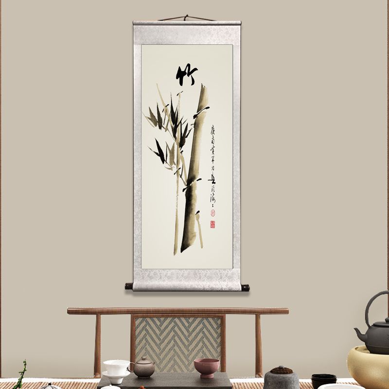 The 'Four Gentlemen' Traditional Rice Paper Scroll Paintings