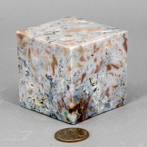 Agate Crystal Cube with Cut Corner Polished Specimen