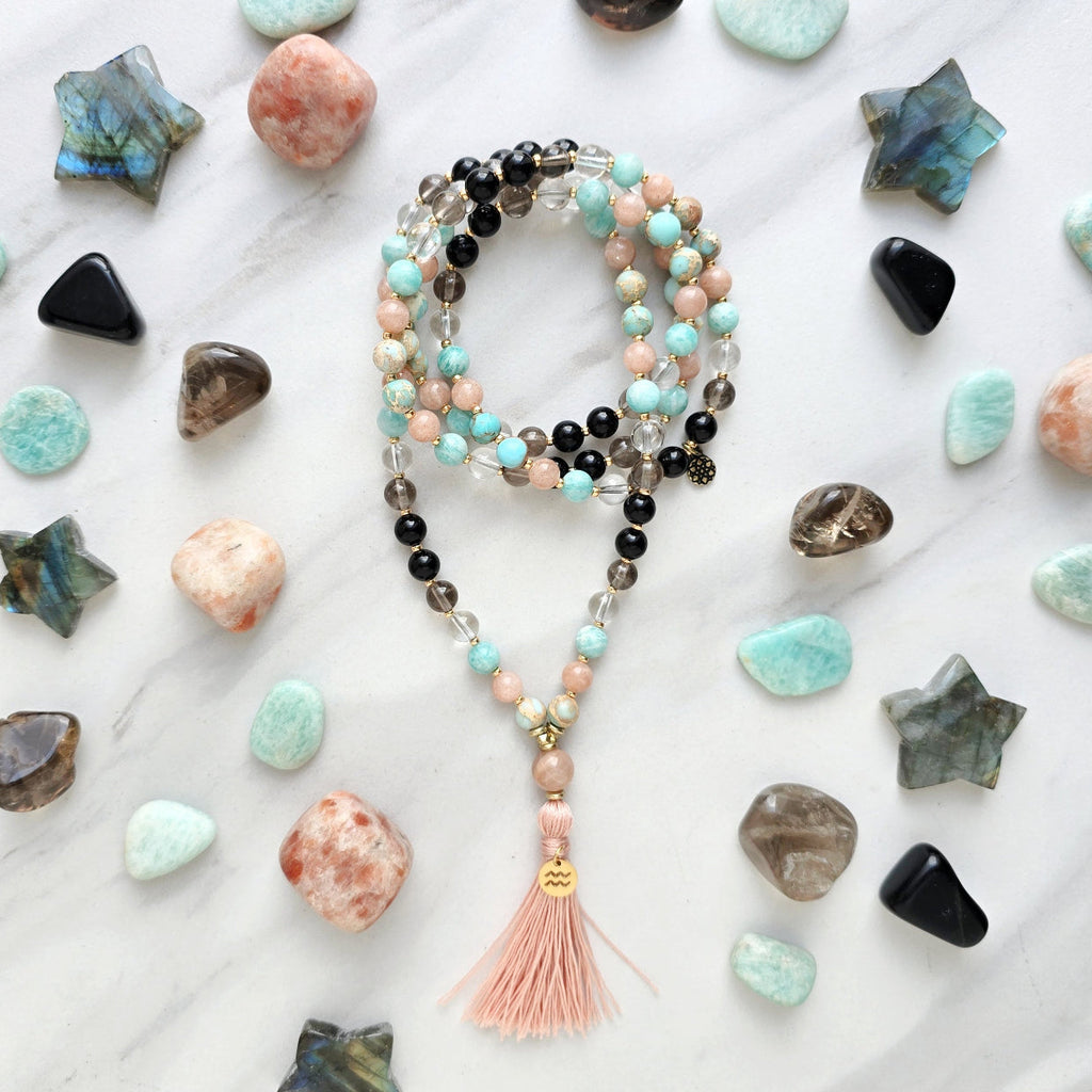 Aquarius Zodiac Mala