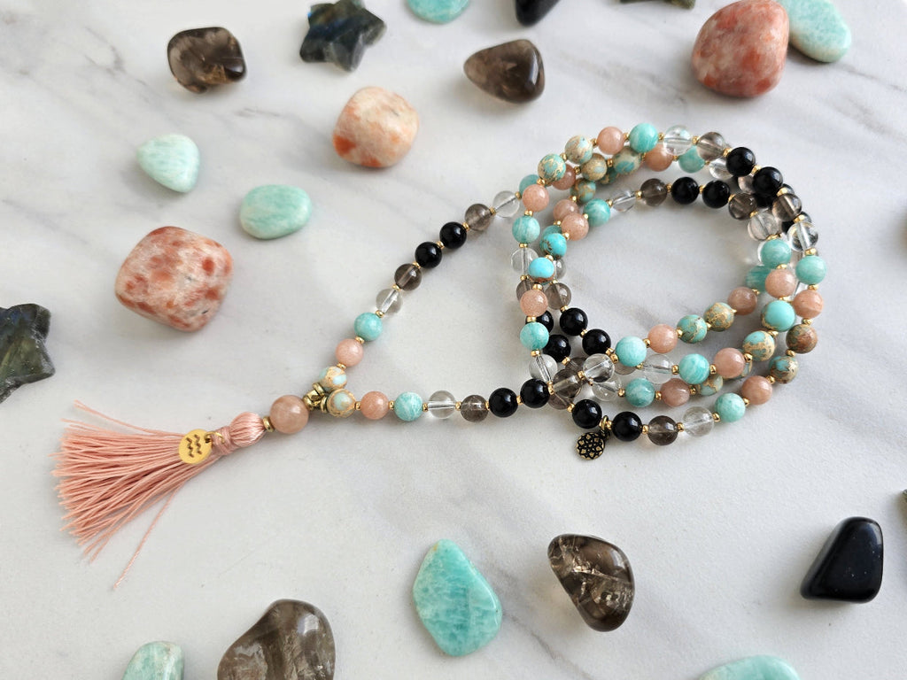 Aquarius Zodiac Mala