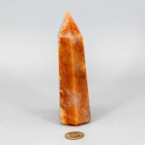 Aragonite Crystal Tower Polished Natural Earthy Stone