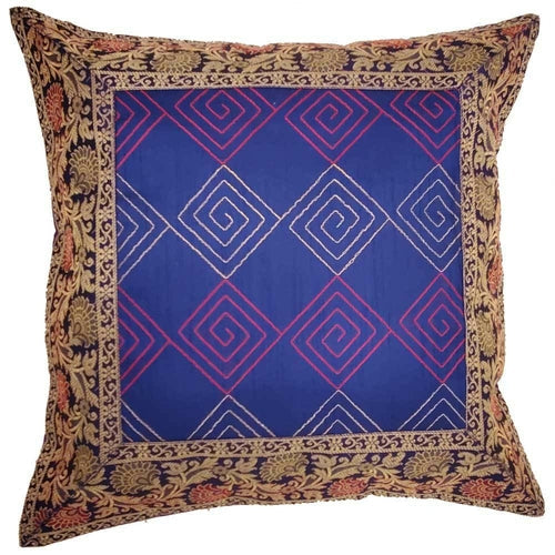 Jacquard Embroidered Design Patchwork Cushion Cover Home Accent