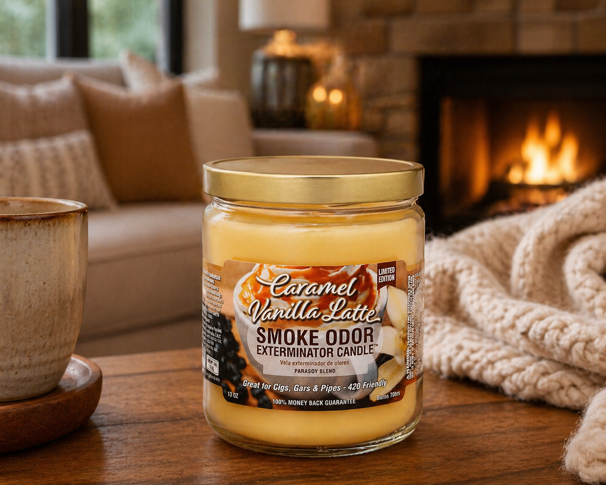 Caramel Vanilla Latte Candle - Smoke Odor Exterminator