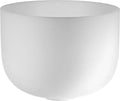 13" White-Frosted Crystal Singing Bowl, Note D4, Sacral Chakra
