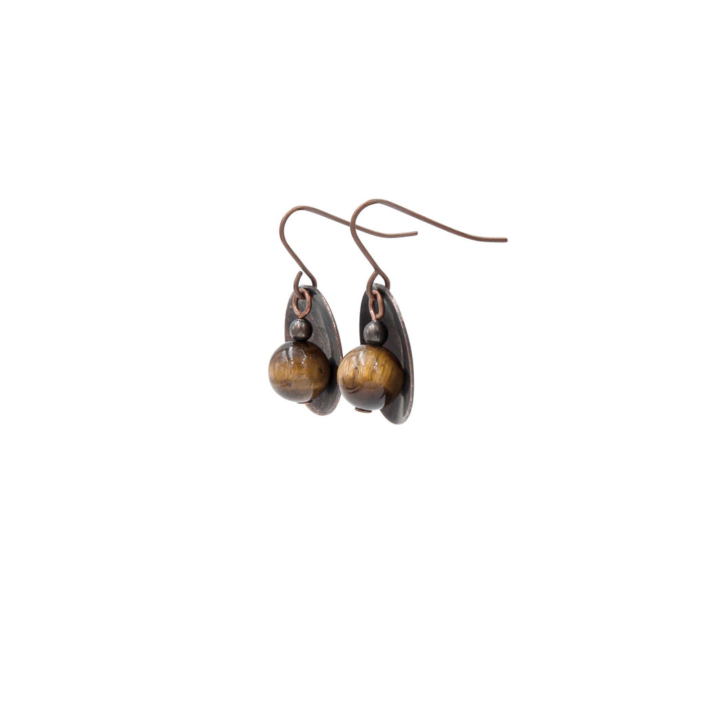 Copper Tiger Eye Saucers