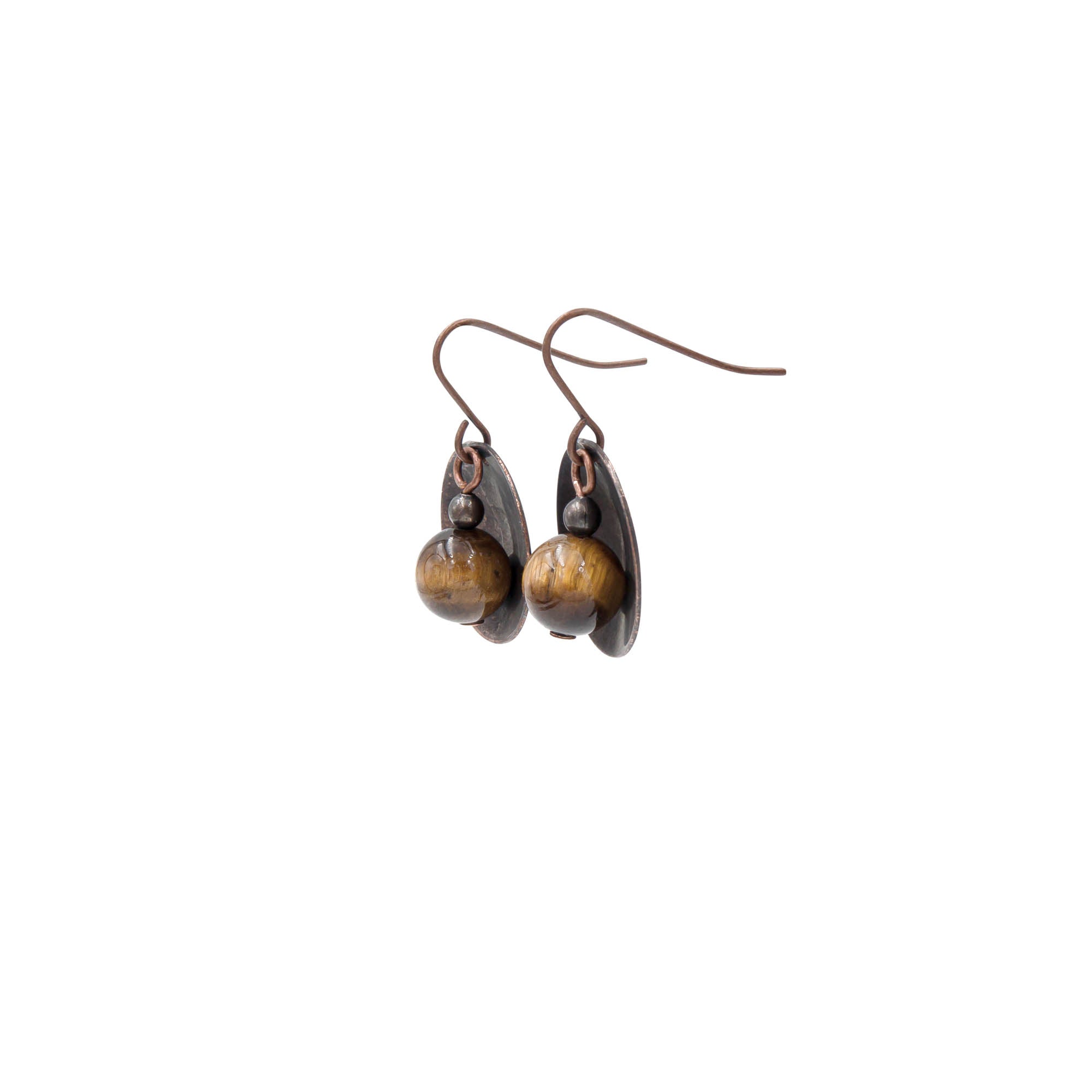 Copper Tiger Eye Saucers