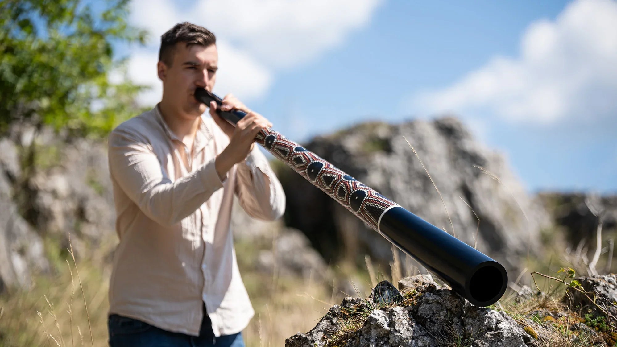 61.2" Sliced Pro Didgeridoo, Tuning E, Black