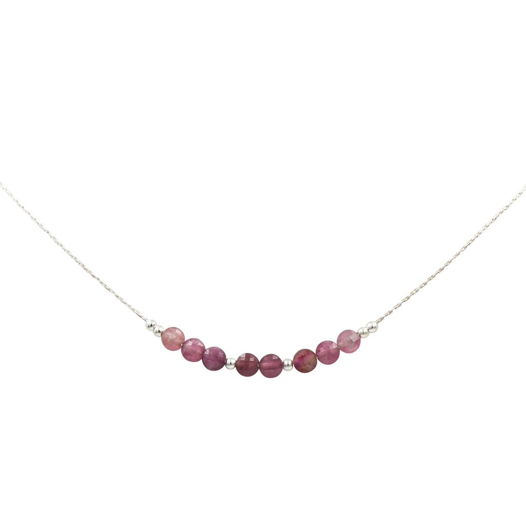 Sparkling Pink Tourmaline ~ Necklace & Earrings Set
