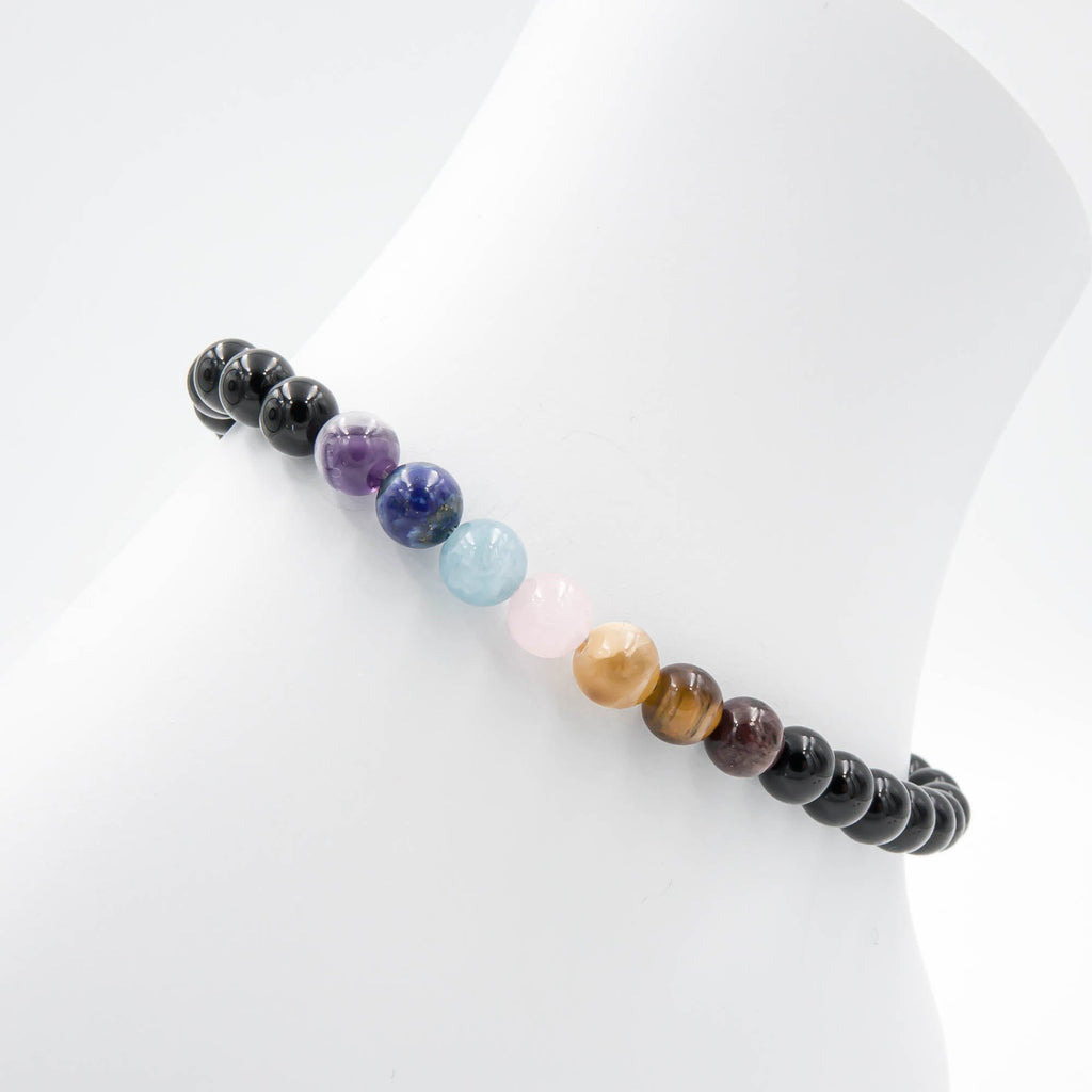 Seven Chakra Stone Bracelet
