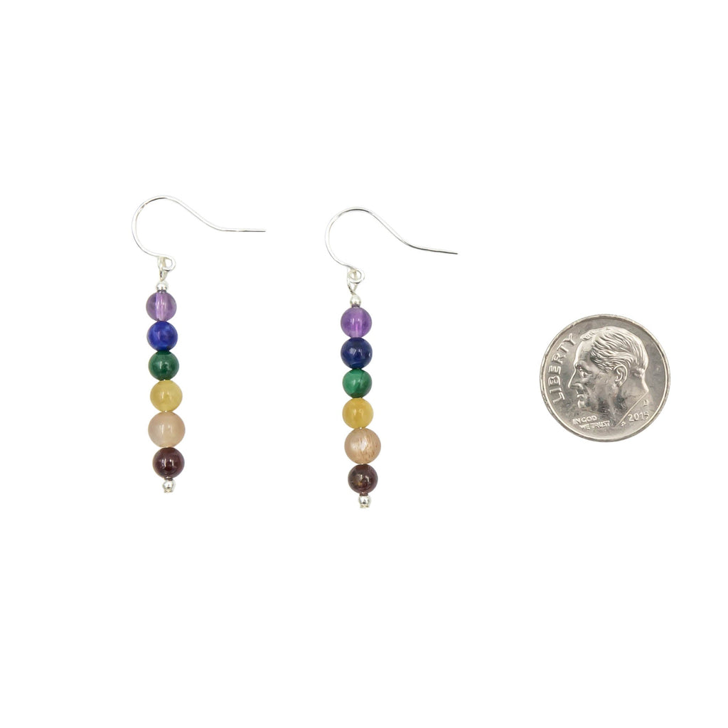 LGBTQ+ Pride Rainbow Stone Earrings