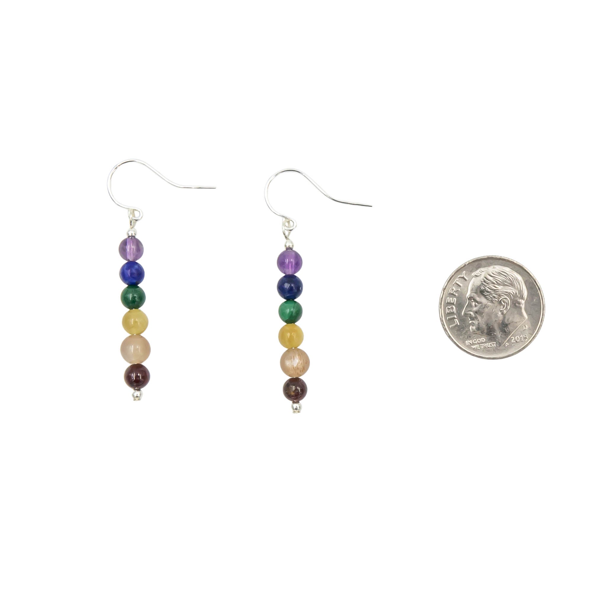 LGBTQ+ Pride Rainbow Stone Earrings