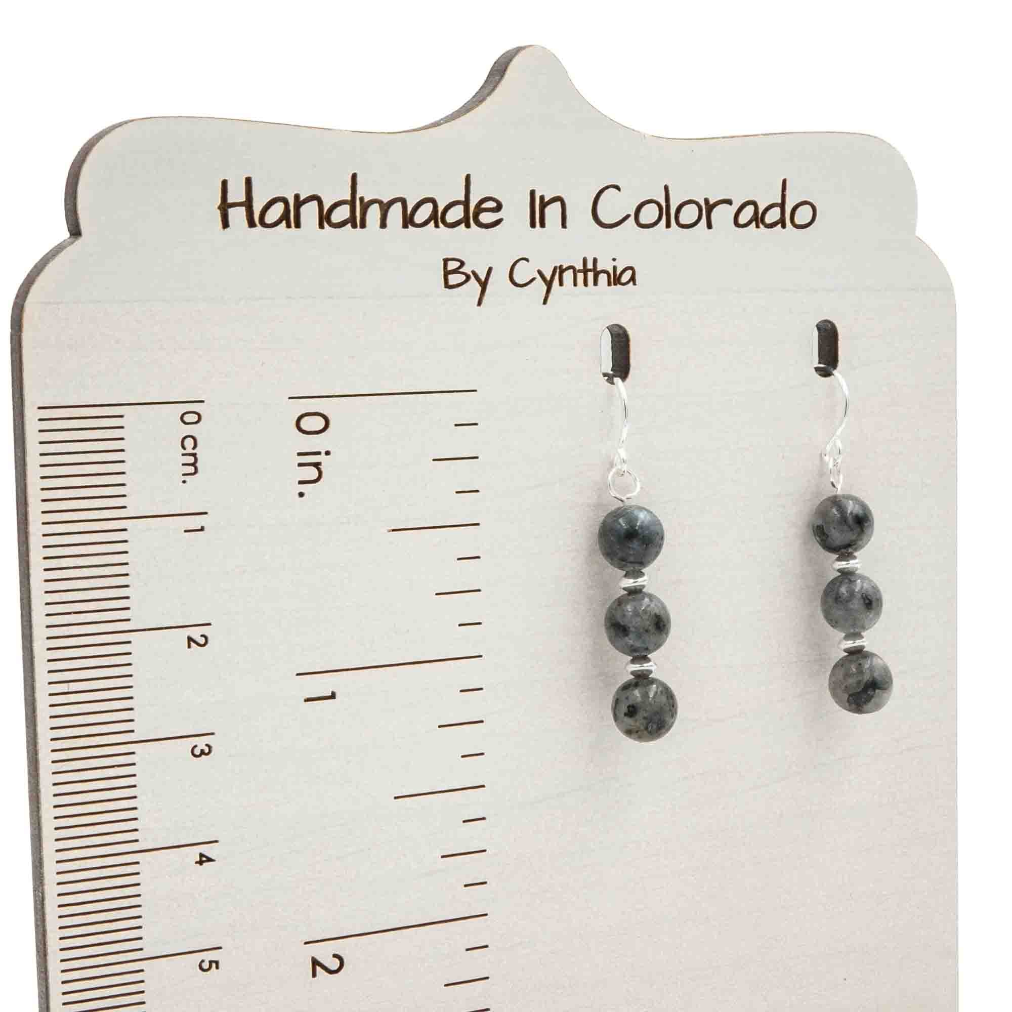Stacked Black Moonstone