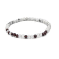 Always Morse Code Bracelet In Garnet & Howlite