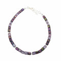 Iris Purple Bracelet - Fire Polished Czech Glass