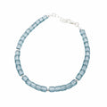 Montana Blue Bracelet - Fire Polished Czech Glass