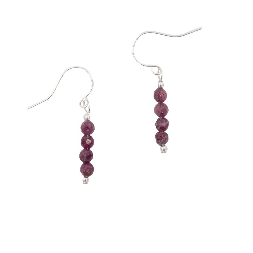 Red Raspberries ~ Ruby Necklace & Earrings Set