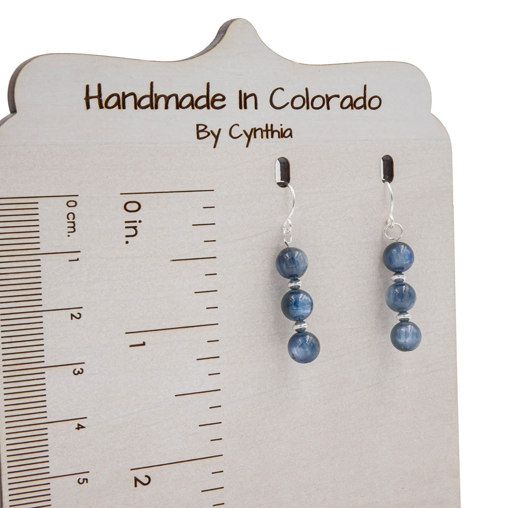 Stacked Kyanite Necklace & Earrings Set