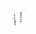 Montana Blue Columns - Fire Polished Czech Glass